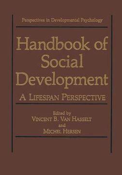portada Handbook of Social Development: A Lifespan Perspective