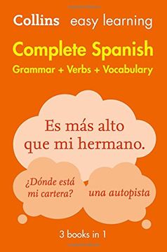 portada Complete Spanish Grammar Verbs Vocabulary: 3 Books in 1 (Collins Easy Learning)