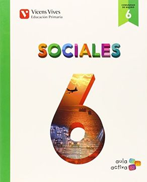 portada Aula Activa, sociales, 6 Educación Primaria (Madrid) (Paperback)