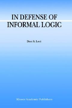 portada in defense of informal logic (en Inglés)