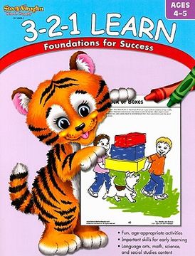 portada 3-2-1 learn, ages 4-5: foundations for success (en Inglés)