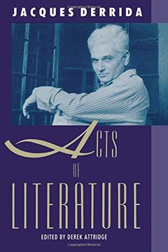 portada Acts of Literature (en Inglés)