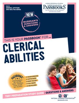 portada Clerical Abilities (Cs-12): Passbooks Study Guide Volume 12