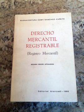 portada Derecho Mercantil Registrable (Registro Mercantil)