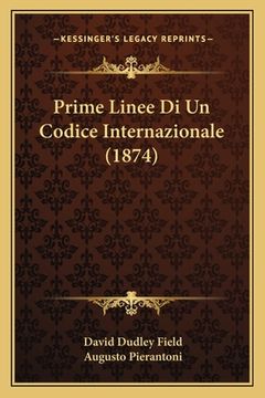 portada Prime Linee Di Un Codice Internazionale (1874) (in Italian)