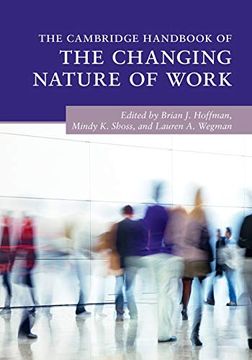 portada The Cambridge Handbook of the Changing Nature of Work (Cambridge Handbooks in Psychology) (en Inglés)