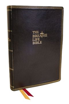 portada The Breathe Life Holy Bible: Faith in Action (Nkjv, Black Leathersoft, red Letter, Comfort Print) (Leather / Fine Binding) (in English)