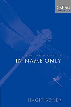 portada Structuring Sense: Volume i: In Name Only 
