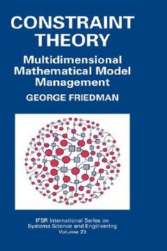 portada constraint theory: multidimensional mathematical model management (en Inglés)