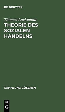 portada Theorie des Sozialen Handelns (in German)