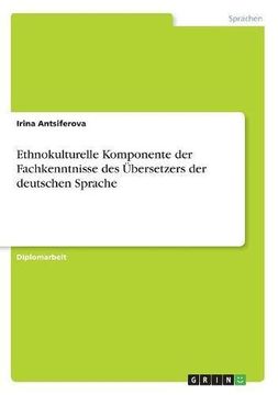 portada Ethnokulturelle Komponente der Fachkenntnisse des Übersetzers der deutschen Sprache (German Edition)