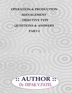portada Operation and production Management- Objective type questions and Answers Part-I (en Inglés)