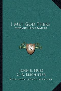 portada i met god there: messages from nature (in English)