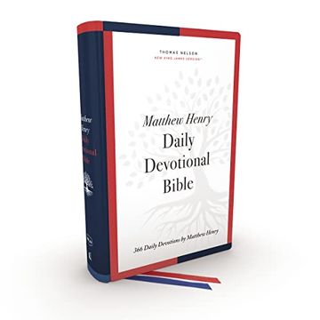 portada Nkjv, Matthew Henry Daily Devotional Bible, Hardcover, red Letter, Comfort Print: 366 Daily Devotions by Matthew Henry 
