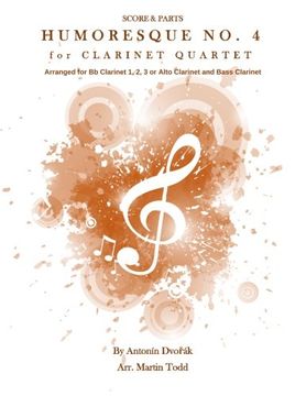 portada Humoresque No. 4 for Clarinet Quartet: Score & Parts (13 Intermediate Clarinet Quartets)