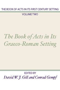 portada book of acts in its first century setting (in English)