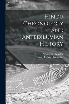 portada Hindu Chronology and Antediluvian History (in English)