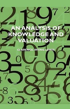 portada an analysis of knowledge and valuation (in English)