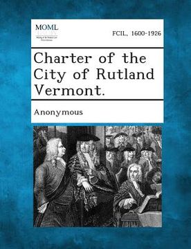 portada Charter of the City of Rutland Vermont.