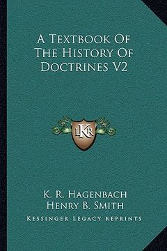 portada a textbook of the history of doctrines v2 (en Inglés)