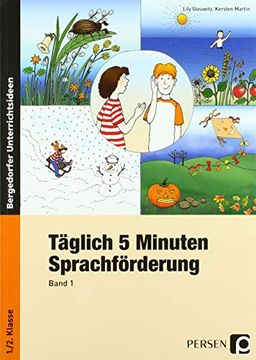 portada Täglich 5 Minuten Sprachförderung. 1. /2. Schuljahr (en Alemán)