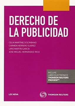 portada Derecho de la Publicidad (Lex Nova) (Manuales) (in Spanish)