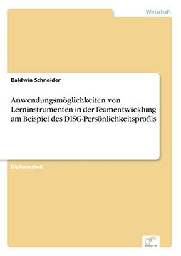portada Anwendungsmöglichkeiten von Lerninstrumenten in der Teamentwicklung am Beispiel des DISG-Persönlichkeitsprofils (German Edition)