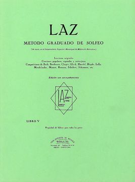 portada Laz con Acompañamiento - Libro v: Método Graduado de Solfeo (in Spanish)