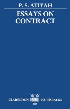 portada Essays on Contract (Clarendon Paperbacks) (in English)