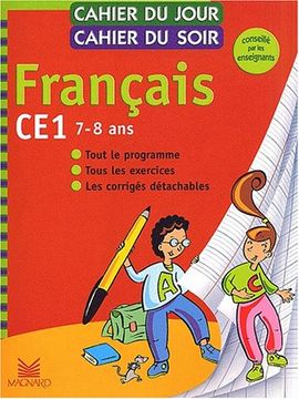portada Cahier du Jour Cahier du Soir. Français. Ce1. 7-8 Ans. Per la Scuola Elementare