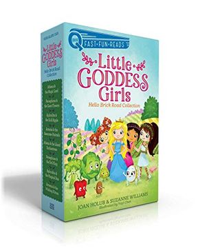 portada Little Goddess Girls Hello Brick Road Collection (Boxed Set): Athena & the Magic Land; Persephone & the Giant Flowers; Aphrodite & the Gold Apple; Art (en Inglés)