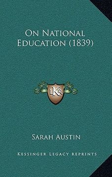 portada on national education (1839) (en Inglés)