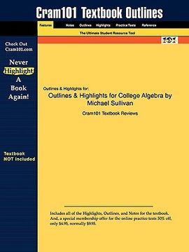 portada studyguide for college algebra by michael sullivan, isbn 9780132402866