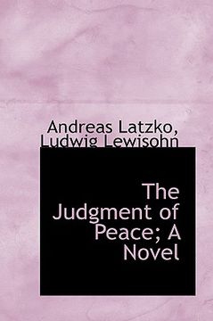 portada the judgment of peace; a novel (en Inglés)
