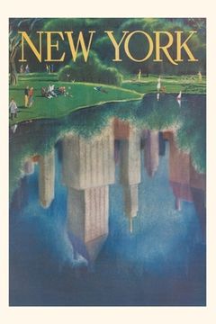 portada Vintage Journal Travel Poster, Central Park, New York City (in English)