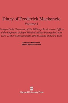 portada Diary of Frederick Mackenzie, Volume i (en Inglés)