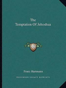 portada the temptation of jehoshua (en Inglés)