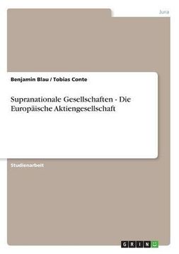 portada Supranationale Gesellschaften - Die Europaische Aktiengesellschaft (German Edition)