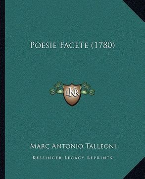 portada Poesie Facete (1780) (en Italiano)