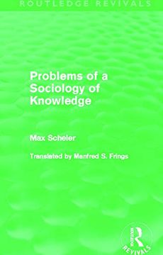portada Problems of a Sociology of Knowledge (Routledge Revivals) (in English)