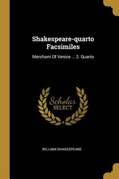 portada Shakespeare-quarto Facsimiles: Merchant Of Venice ... 2. Quarto (en Inglés)