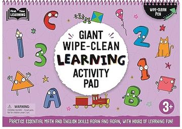 portada Giant Wipe-Clean Learning Activity Pack: Practice Essential Math and English Skills, With Hours of Learning Fun! 3+ 
