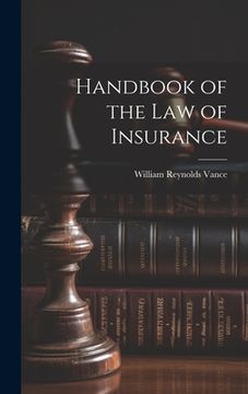 portada Handbook of the Law of Insurance (en Inglés)