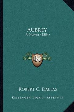portada aubrey: a novel (1804) (en Inglés)