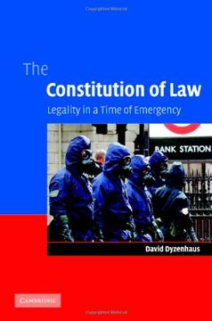 portada The Constitution of law Hardback: Legality in a Time of Emergency (en Inglés)