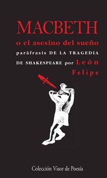portada Macbeth o el Asesino del Sueño: Paráfrasis de la Tragedia (in Spanish)