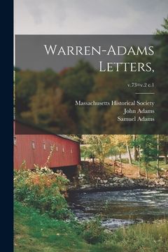 portada Warren-Adams Letters; v.73=v.2 c.1 (en Inglés)