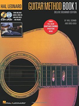 portada Hal Leonard Guitar Method: Book 1 - Deluxe Beginner Edition (Book/Online Media) (en Inglés)