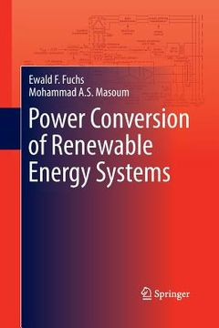 portada Power Conversion of Renewable Energy Systems (en Inglés)