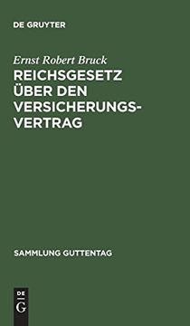 portada Reichsgesetz Über den Versicherungsvertrag (Sammlung Guttentag) 